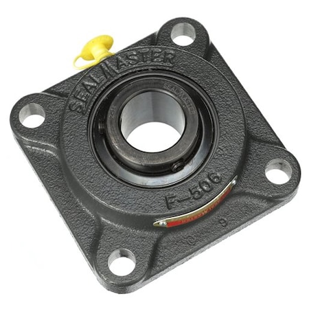 Regal Beloit Flange Block Bearing; 4 Bolt Square Flange Block; 1-1/4 in. Bore; 5.1 in. Bolt Circle Diameter SF-20